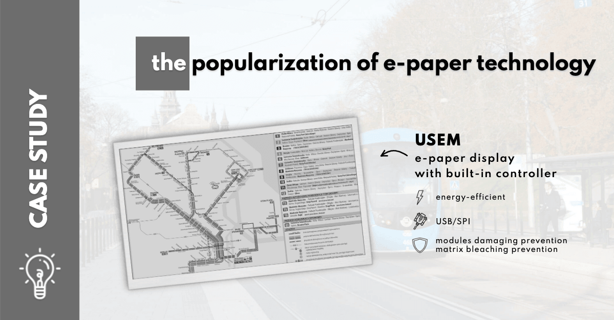 USEC and USEM by Unisystem – the application of EPDs in public space