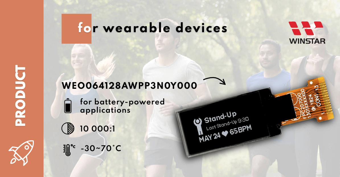 Small but efficient OLED display by Winstar