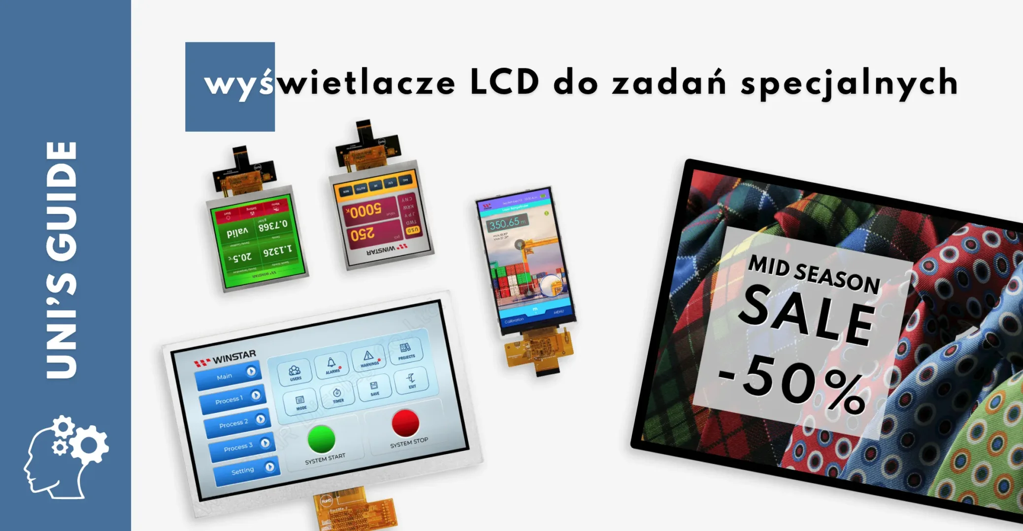 Wyświetlacze LCD do wymagających aplikacji