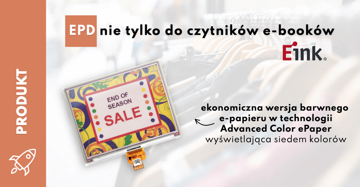 Kolorowe wyświetlacze e-papierowe od E Inka