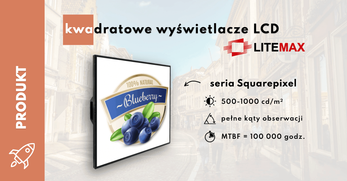 Seria Squarepixel – kolejne nietypowe wyświetlacze LCD od Litemaxa