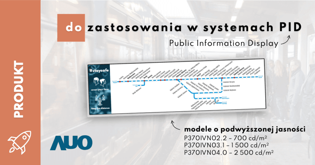 37-calowe wyświetlacze LCD od AUO