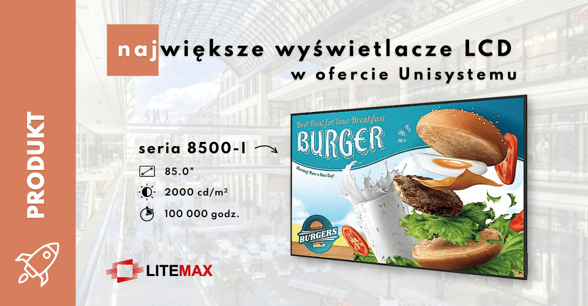 85-calowe wyświetlacze LCD od Litemaxa
