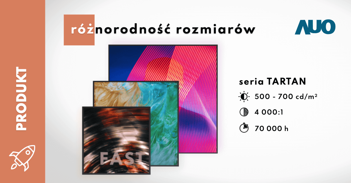 Niezwykła jakość w nietypowym kształcie – wyświetlacze LCD od AUO