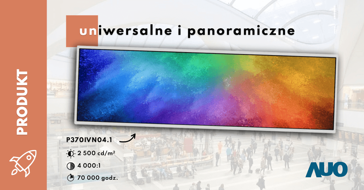 37.6-calowe rozwiązania dla digital signage od AUO