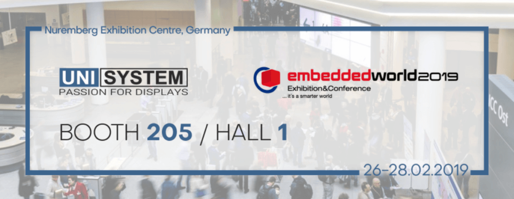 Innovative touch solutions from Unisystem on Embedded World 2019