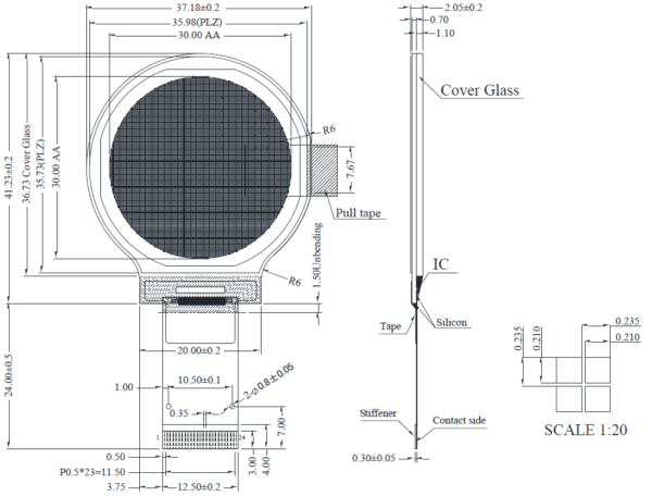 WEO128128BSPP3N00001 drawing