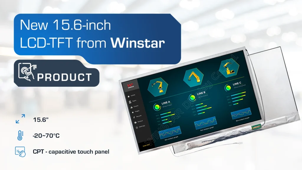 New 15.6-inch LCD-TFT from Winstar – HD matrix with high brightness for professional applications